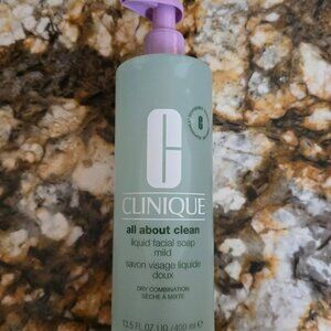 NWT Clinique All About Clean Large 13.5 oz Facial Cleanser